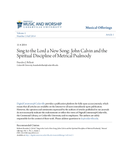 Sing to the Lord a New Song