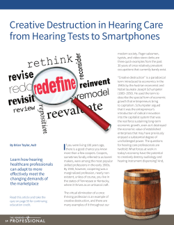 Creative Destruction in Hearing Care