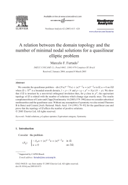 A relation between the domain topology and the number - MAT-UnB