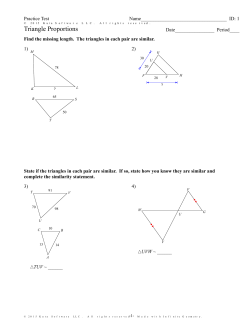 Infinite Geometry - Triangle Proportions