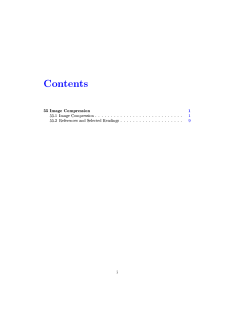 C ontents 55 Image Compression 1 55.1 Image Compression