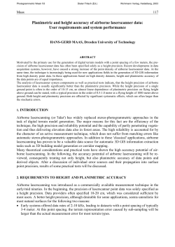 Planimetric and height accuracy of airborne laserscanner data: User