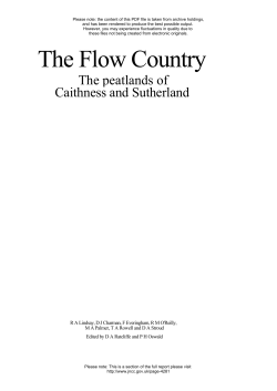 The Flow Country - The peatlands of Caithness and