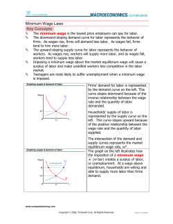 Minimum Wage Laws - Carsonville Port Sanilac
