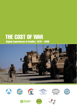 The Cost of War: Afghan experiences of conflict, 1978