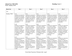 8th PG Reading January 18