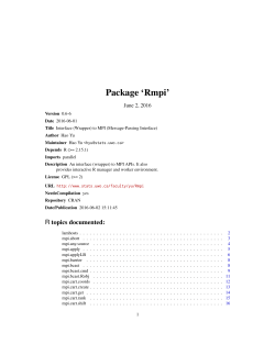 Package `Rmpi`