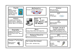 Yr5 -Topic Web - Mexico and the Mayans.pub