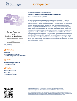 Surface Properties and Catalysis by Non-Metals