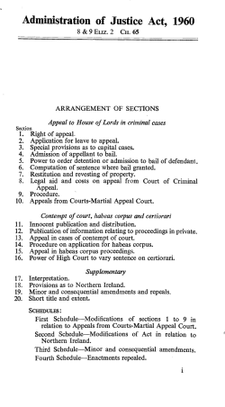 Administration of Justice Act, 1960