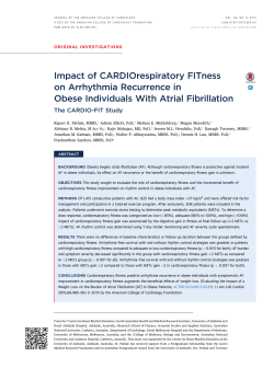 Impact of CARDIOrespiratory FITness on Arrhythmia