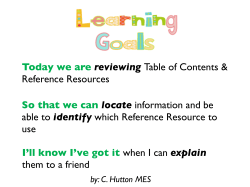 Locate Information and Reference Resources FINAL