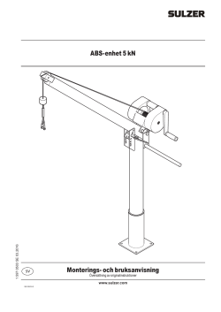 ABS-enhet 5 kN Monterings- och bruksanvisning
