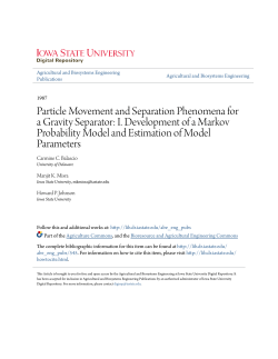 Particle Movement and Separation Phenomena for a Gravity Separator