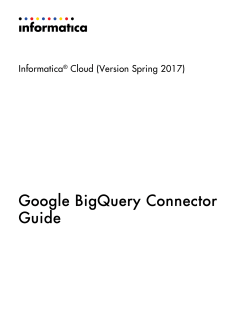 Google BigQuery Connector Guide