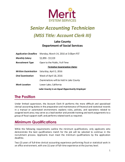 Senior Accounting Technician
