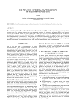 the impact of conformal map projections on direct