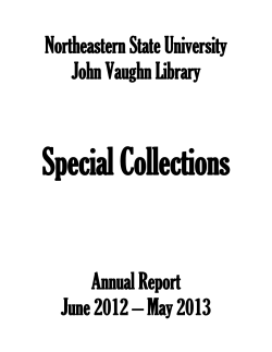 Special Collections - NSU Libraries