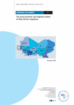 socio-economic and regional context of West African