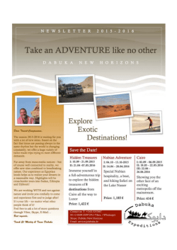 Take an ADVENTURE like no other