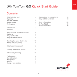 PDF TomTom : TomTom Go Quick Start Guide