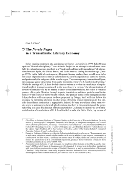 The Novela Negra in a Transatlantic Literary Economy