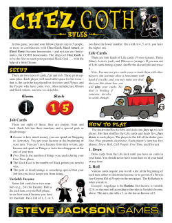 Rules - Steve Jackson Games