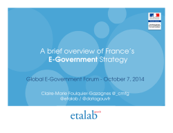 A brief overview of France`s E