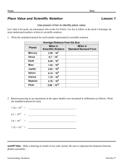 Math C Worksheets - Central/Southern Tier RAEN