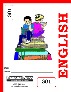 english 300 - Starline Press