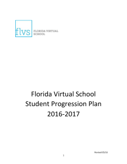 FLVS Student Progression Plan