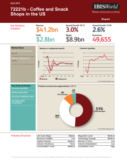 72221b - Coffee and Snack Shops in the US
