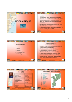 Presentatioin - Mozambique -