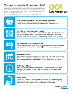 Thank you for choosing GO Los Angeles Card!