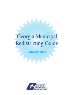Georgia Municipal Redistricting Guide
