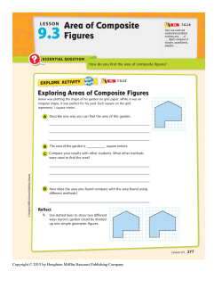 LESSON Area of Composite Figures