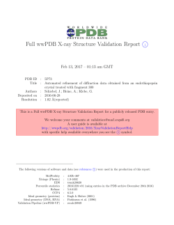 Full wwPDB X-ray Structure Validation Report i