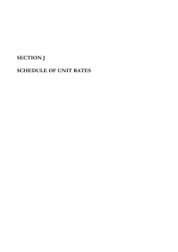 SECTION J SCHEDULE OF UNIT RATES