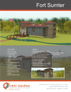 Fort Sumter Brochure