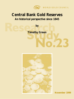 Central Bank Gold Reserves