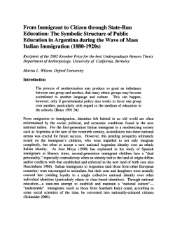 Italian Immigration (1880-1920s) - University of California, Berkeley