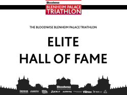 Bloodwise Blenheim Palace Triathlon – Live to Tri