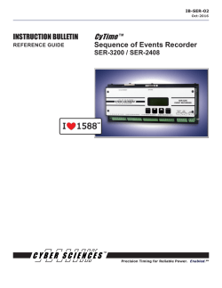 CyTime SER Reference Guide