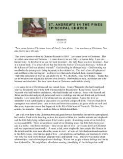 Christmas Eve - St. Andrew`s in the Pines