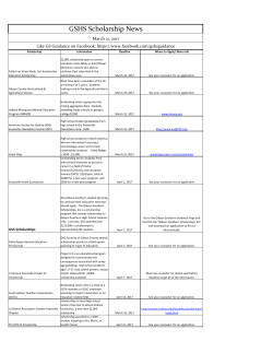 March 2017 - South Gibson School Corporation