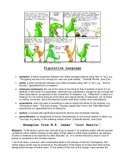 Figurative Language Examples from M.R. James` &ldquo;Lost Hearts&rdquo;: