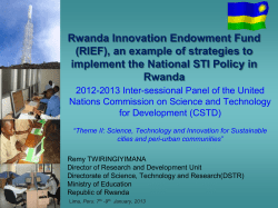 Rwanda Innovation Endowment Fund