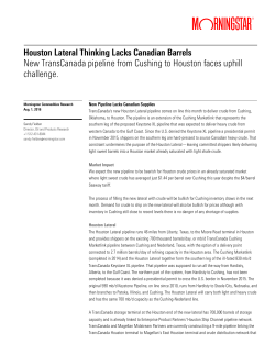 Houston Lateral - Morningstar Commodity Data