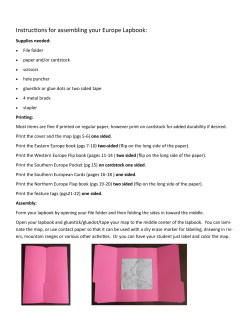 Instructions for assembling your Europe Lapbook