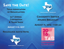 Read more about each winner - Texas Association of Broadcasters